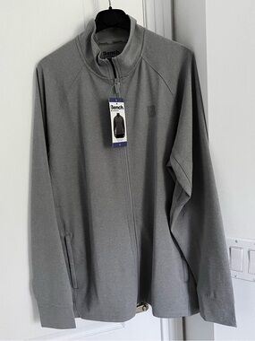 NEW. Men's Zip Jacket Gray Moisture Wicking Quick Drying. BUNDLE AND SAVE